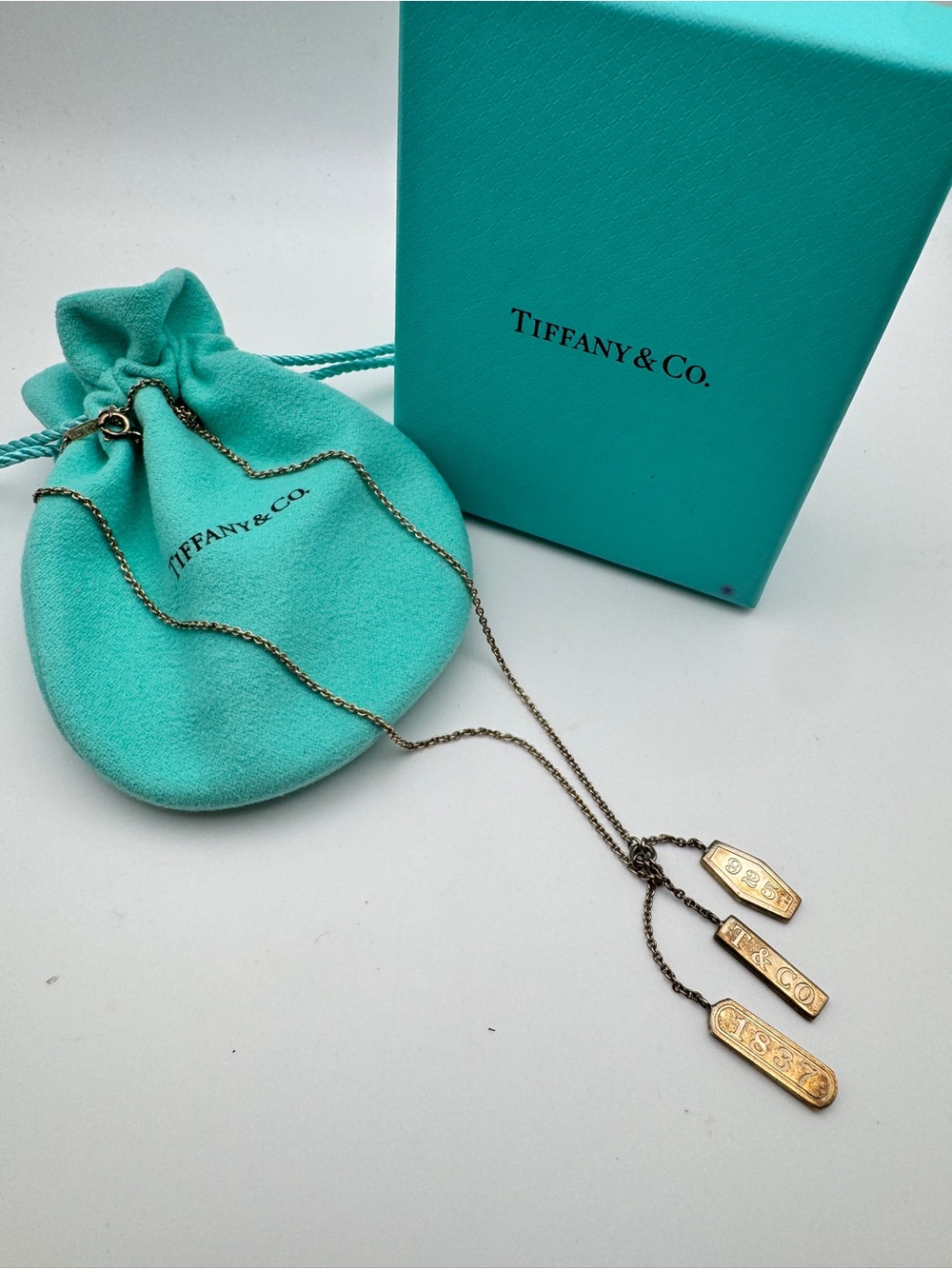 Tiffany & Co. 1837 Elements Triple Bar Pendant Necklace